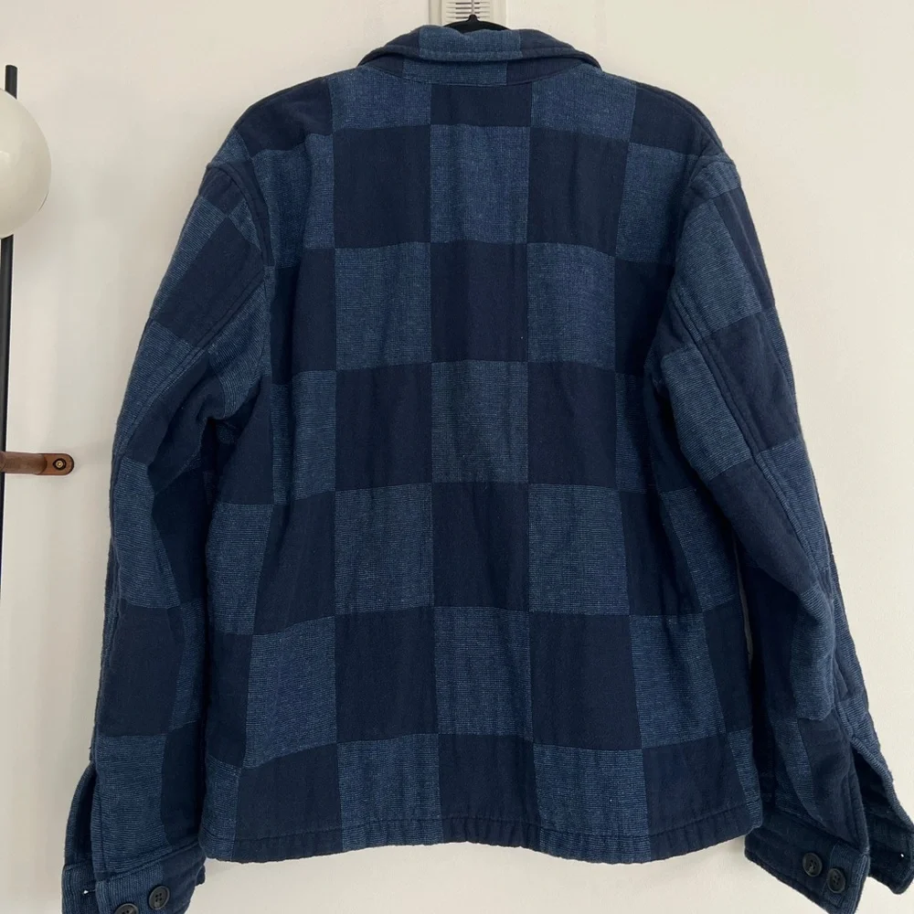 Zara Men's Blue Plaid Shirt Jacket - Picture 2 of 3